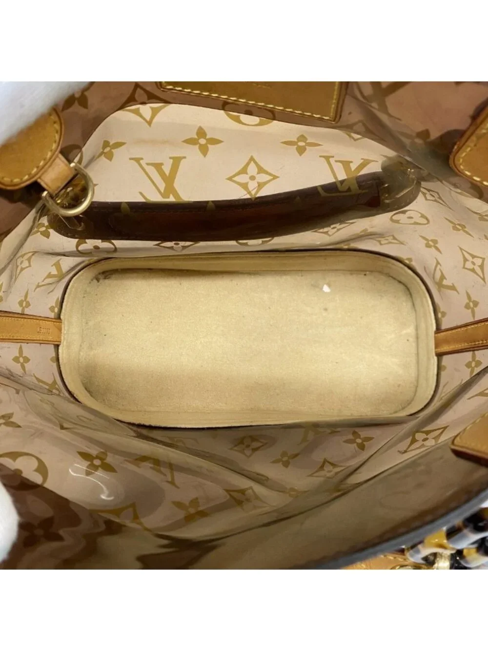 Louis Vuitton Tote Monogram Vinyl Cover Amble PM Brown - Picture 4 of 10